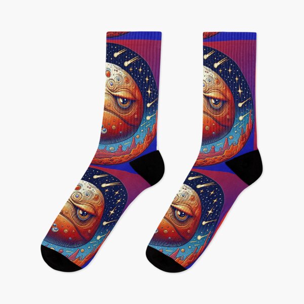 Item preview, Cosmic Discontent: The Grumpy Sentient Moon designed and sold by daweave77.