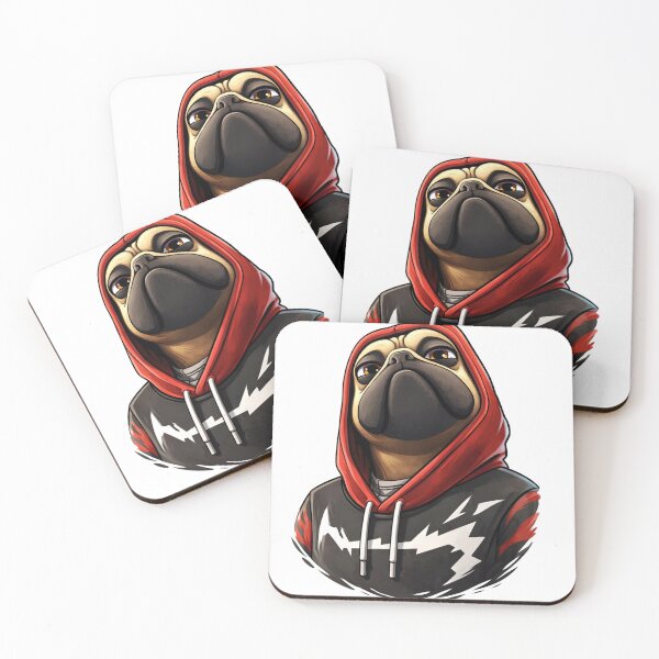 Item preview, Cool Pug in Hoodie – Streetwear Cartoon Dog designed and sold by VersaGraphix.