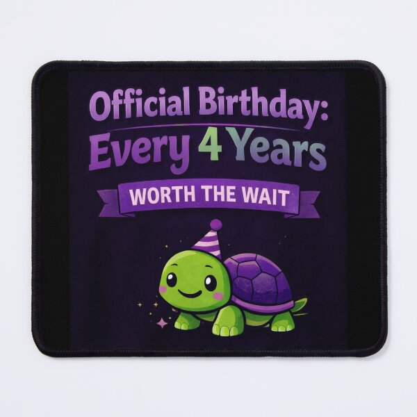 Item preview, Official Birthday Every 4 Years - Worth The Wait Turtle designed and sold by Leap29 Designs.