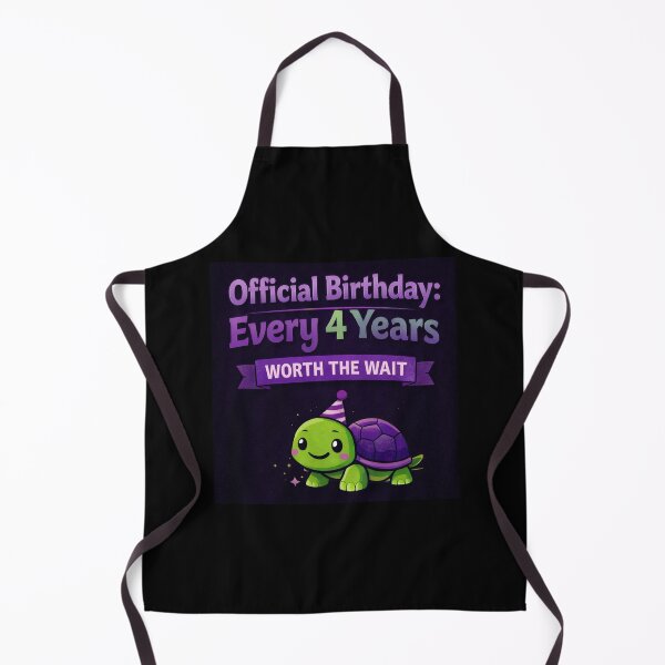 Item preview, Official Birthday Every 4 Years - Worth The Wait Turtle designed and sold by Leap29 Designs.