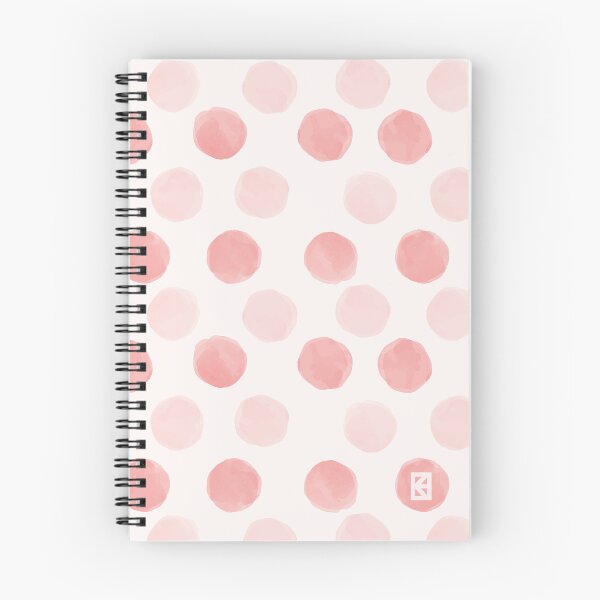 Item preview, Pastel Red Watercolor Polka Dots Pattern designed and sold by EvaKeyArt.