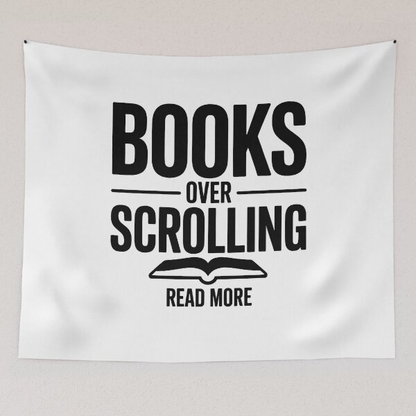 Item preview, Books Over Scrolling Read More designed and sold by MooonTees.