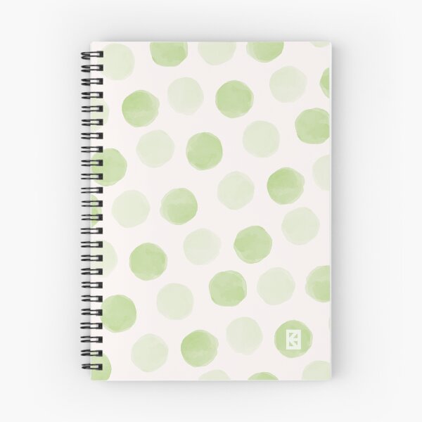 Item preview, Pastel green Watercolor Polka Dots Pattern designed and sold by EvaKeyArt.