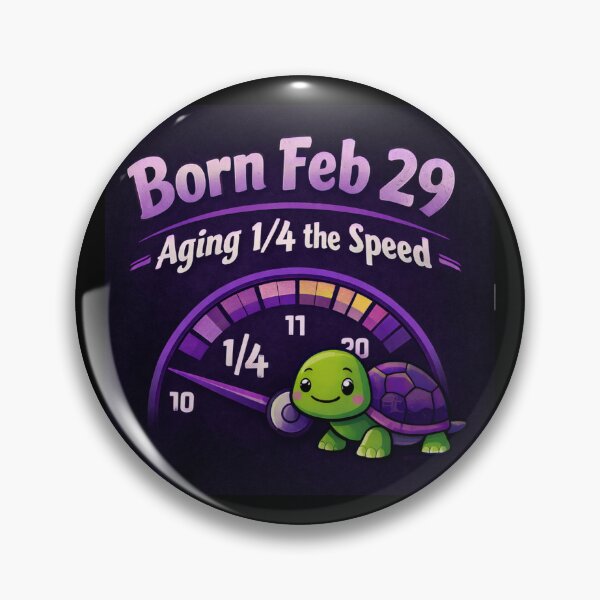 Item preview, Born Feb 19 Aging 1/4 the Speed - Speedometer & Turtle designed and sold by Leap29 Designs.