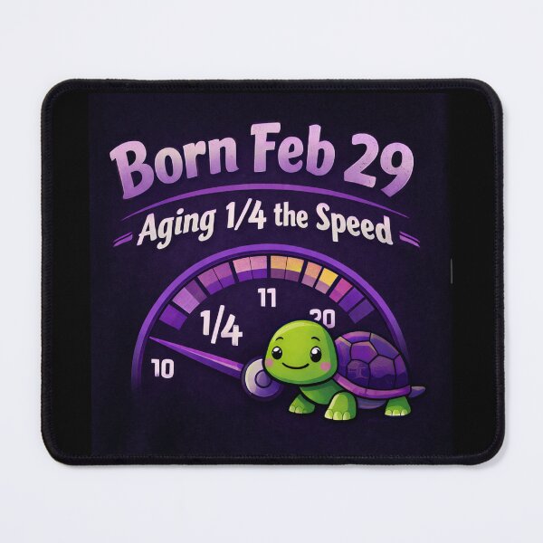 Item preview, Born Feb 19 Aging 1/4 the Speed - Speedometer & Turtle designed and sold by Leap29 Designs.