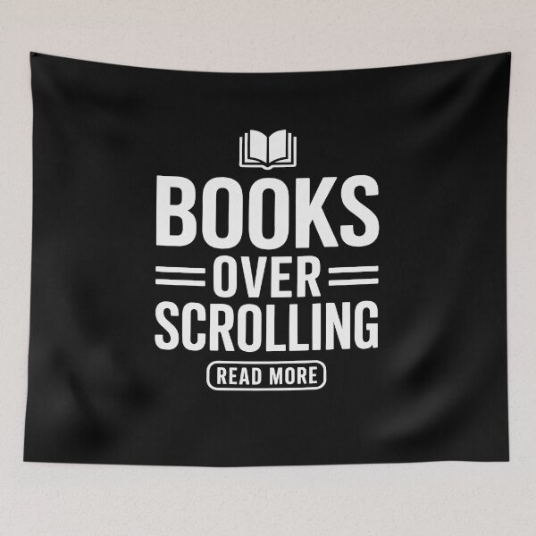 Item preview, Books Over Scrolling Read More designed and sold by MooonTees.