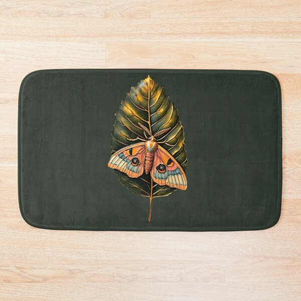 Item preview, Lumina Botanica - Vintage Enamel Moth & Copper Leaf No. 1 designed and sold by Shift-Bloom.