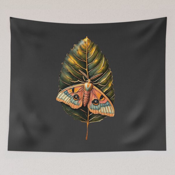 Item preview, Lumina Botanica - Vintage Enamel Moth & Copper Leaf No. 1 designed and sold by Shift-Bloom.