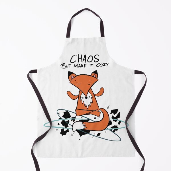 Item preview, Chaos But Make It Cozy - Meditating Fox designed and sold by DesignFreakArt.
