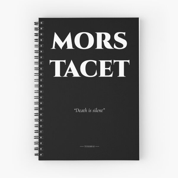 Item preview, Mors Tacet – Latin Quote on Silent Death designed and sold by BrushRushX.