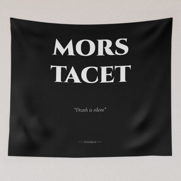 Item preview, Mors Tacet – Latin Quote on Silent Death designed and sold by BrushRushX.