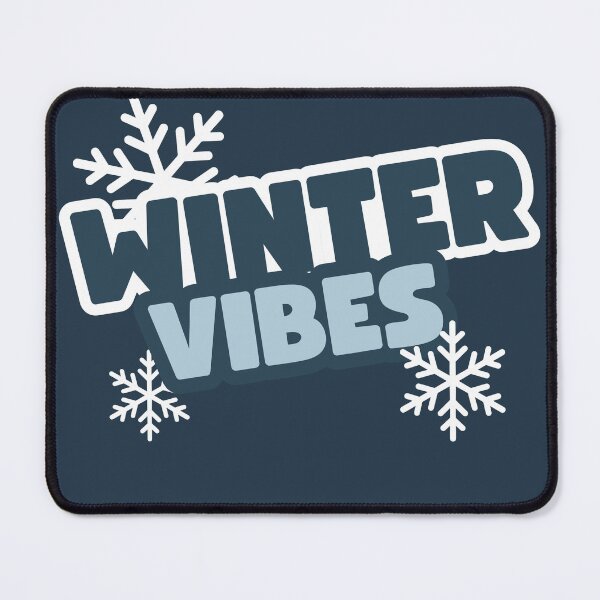Item preview, Winter Vibes - Bold Blue & Icy Text Art designed and sold by Tamer ⭐⭐⭐⭐⭐.