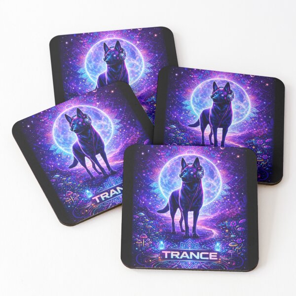 Item preview, Malinois Trance – Psychedelic Electronic Dog designed and sold by Beats & Barks.