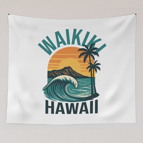 Item preview, Waikiki Hawaii Souvenir Men Beach Surfing Waikiki designed and sold by DSWShirts.