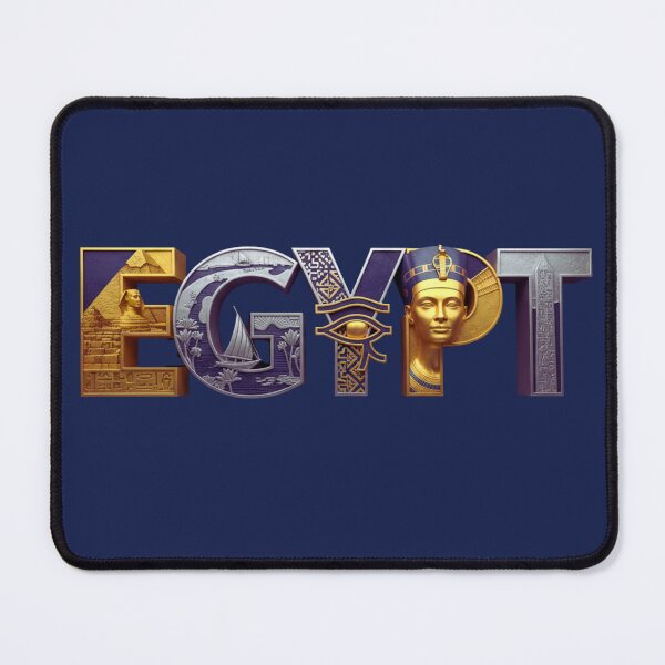 Item preview, Egypt Luxury 3D Metallic Typography - Cultural Heritage Art designed and sold by TheNileLoom.