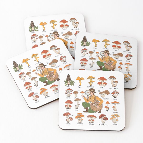 Item preview, Vintage Mushroom Identification Chart Mycology Foraging designed and sold by SholoStudio.