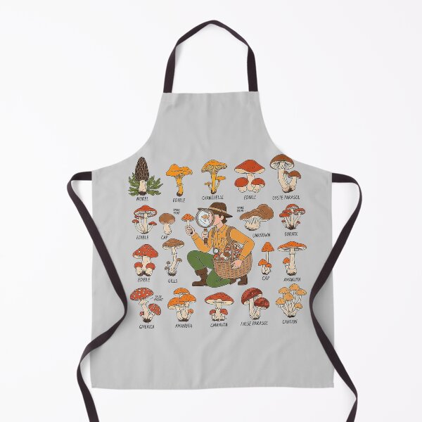 Item preview, Vintage Mushroom Identification Chart Mycology Foraging designed and sold by SholoStudio.