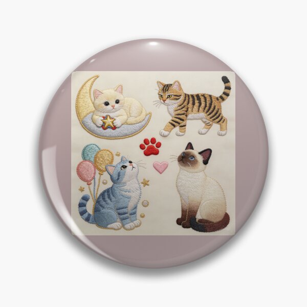 Item preview, cat embroidery8 designed and sold by artsmeow.