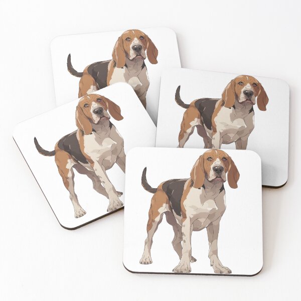Item preview, American English Coonhound Portrait Redtick Hunting Dog designed and sold by SMARTKIT  DESIGNAGENCY.