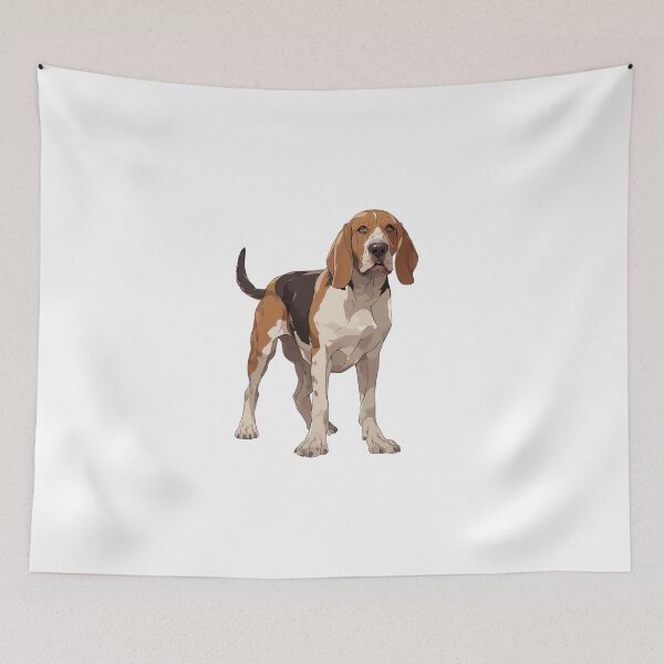 Item preview, American English Coonhound Portrait Redtick Hunting Dog designed and sold by SMARTKIT  DESIGNAGENCY.