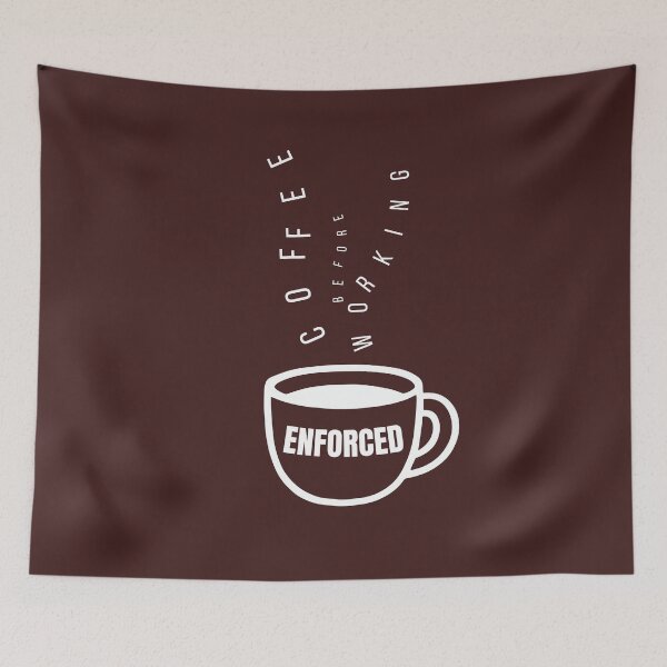 Item preview, Enforced - Coffee Before Working designed and sold by SawaOne.
