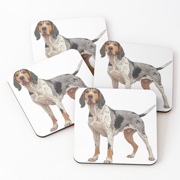 Item preview, American English Coonhound Portrait Redtick Hunting Dog designed and sold by SMARTKIT  DESIGNAGENCY.