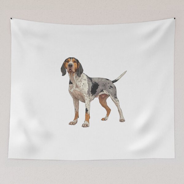 Item preview, American English Coonhound Portrait Redtick Hunting Dog designed and sold by SMARTKIT  DESIGNAGENCY.