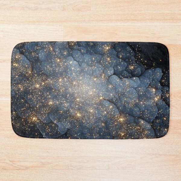 Item preview, Cosmic Nebula Glow – Gold Lights on Deep Blue Texture designed and sold by EK-World.
