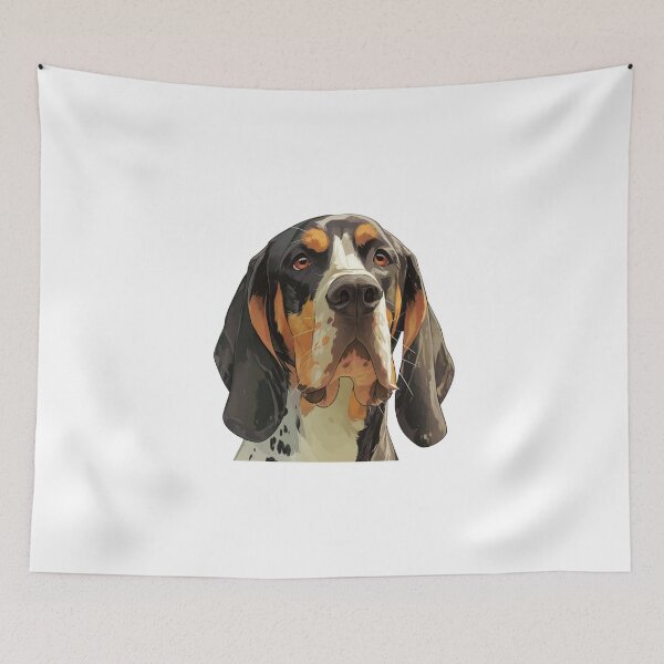 Item preview, American English Coonhound Portrait Redtick Hunting Dog designed and sold by SMARTKIT  DESIGNAGENCY.