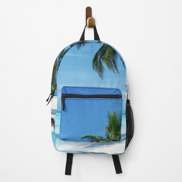 Item preview, Tropical Paradise Beach – Leaning Palms & Turquoise Sea designed and sold by EK-World.