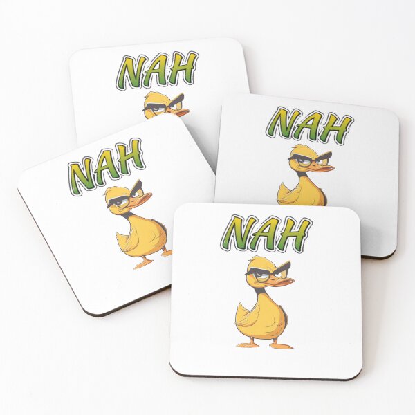 Item preview, Sassy Duck Reactions – NAH  -  Funny Sarcastic Duck Sticker designed and sold by MiraLumeStudio.