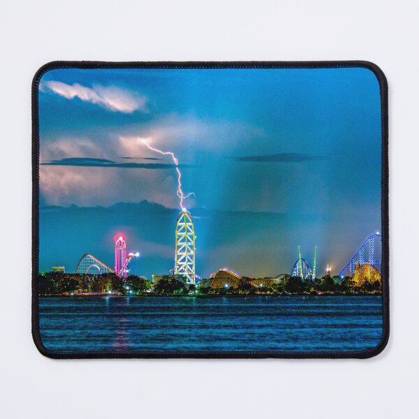 Item preview, The Lightning Storm Above Cedar Point Amusement Park Sandusky Ohio 8-8-2018 designed and sold by DaveFilm.