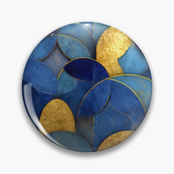Item preview, Luxury Gold & Teal Scallop Abstract – Textured Elegance designed and sold by EK-World.
