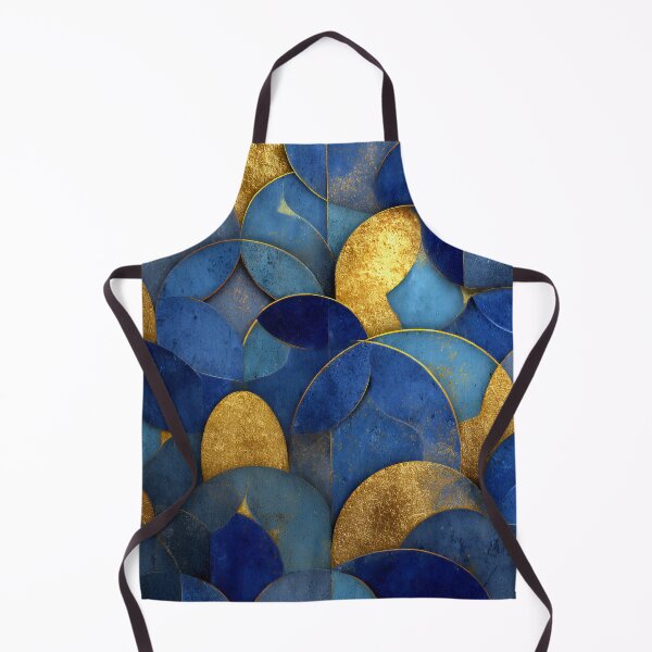 Item preview, Luxury Gold & Teal Scallop Abstract – Textured Elegance designed and sold by EK-World.
