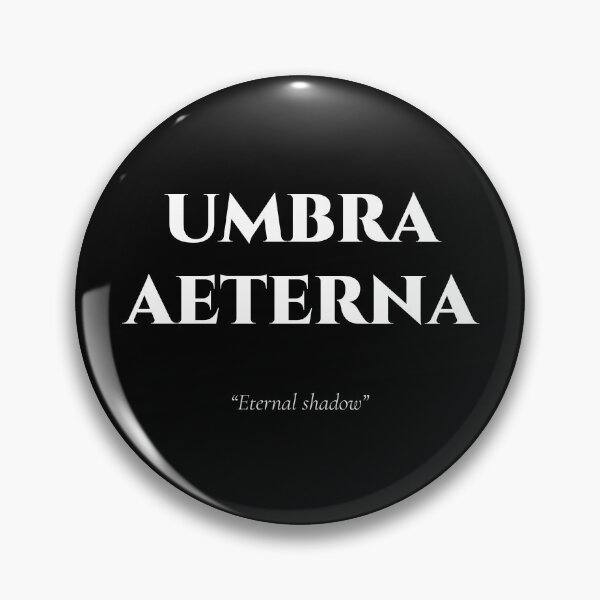 Item preview, Umbra Aeterna – Latin Quote on Endless Shadow designed and sold by BrushRushX.