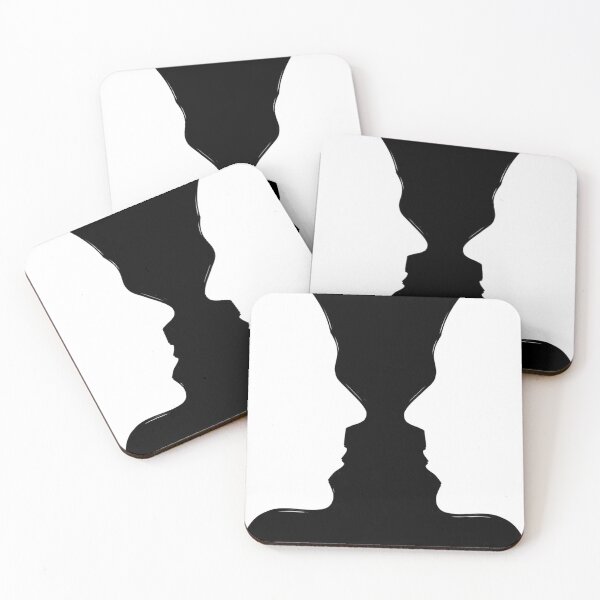Item preview, Abstract Double Face Illusion – Minimalist Profile Line Art designed and sold by Jascha Ata.