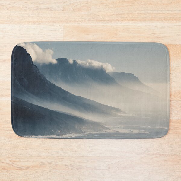 Item preview, Misty Coastal Mountains – Serene Blue Ocean Horizon designed and sold by EK-World.