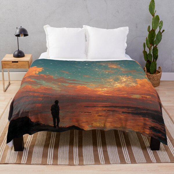 Item preview, Giant Moon Silhouette – Dreamy Ocean Wanderer at Dusk designed and sold by EK-World.