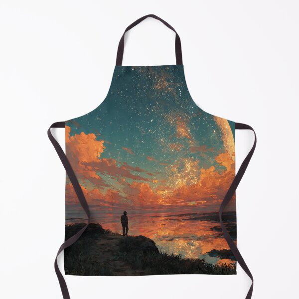 Item preview, Giant Moon Silhouette – Dreamy Ocean Wanderer at Dusk designed and sold by EK-World.