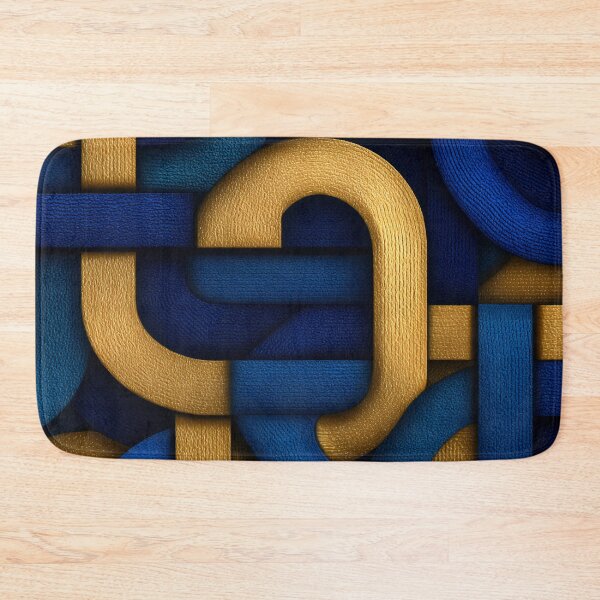 Item preview, Luxury Woven Gold & Teal Abstract – Transformative Pattern designed and sold by EK-World.