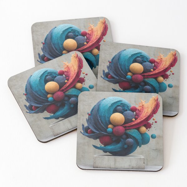 Item preview, Vibrant Cracked Orb Sculpture – Turquoise & Fire Burst designed and sold by EK-World.