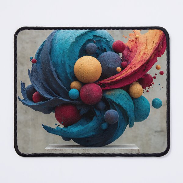Item preview, Vibrant Cracked Orb Sculpture – Turquoise & Fire Burst designed and sold by EK-World.