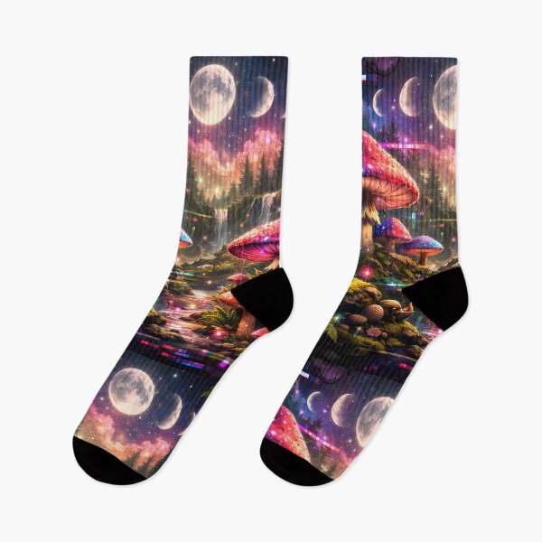 Item preview, Glitched Moon Forest – Cyber Goblincore Dreamscape designed and sold by Travelcases.