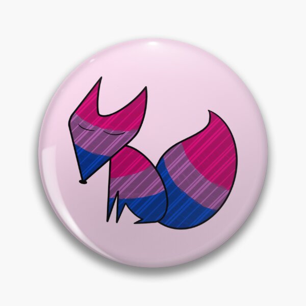 Item preview, Bi Pride Fox Sticker designed and sold by itsch10e.