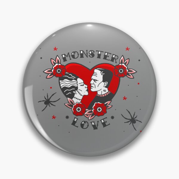Item preview, monster love rockabilly frankenstein valentine designed and sold by Gossip Rag.