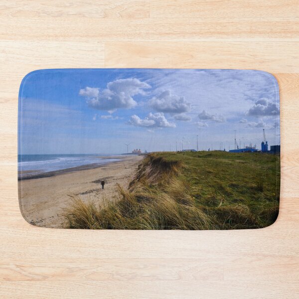 Item preview, Cambois Beach and Dunes under a blue sky designed and sold by Violaman.