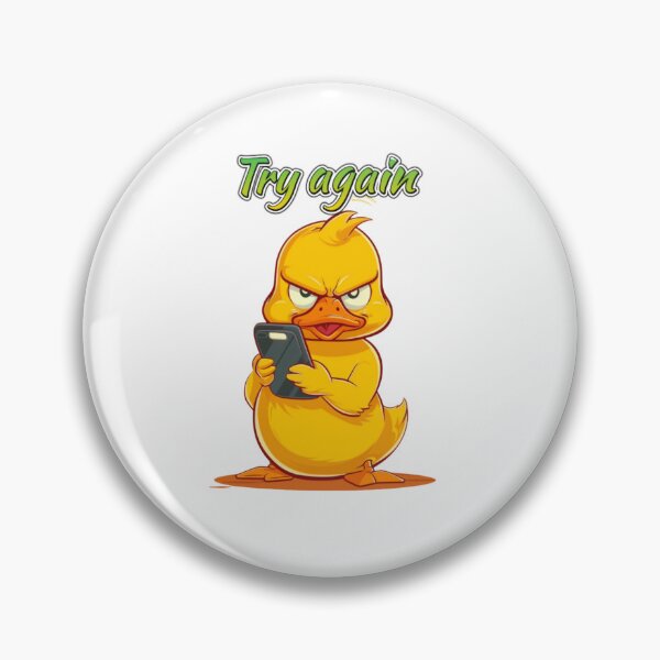 Item preview, Sassy Duck Reactions – Try Again  -  Funny Duck Meme Design designed and sold by MiraLumeStudio.