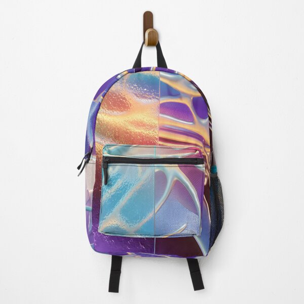 Item preview, Iridescent Cyber Veins – Neon Organic Metallic Abstract designed and sold by EK-World.