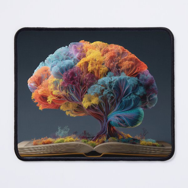 Item preview, Surreal Rainbow Tree of Life from Open Book – Vibrant Fantasy designed and sold by EK-World.
