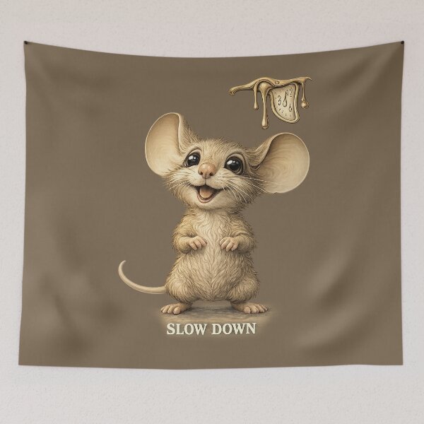 Item preview, Slow Down. Cute mouse art designed and sold by Natart1004.